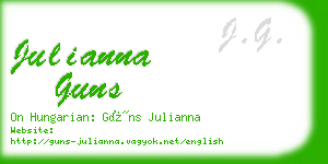 julianna guns business card